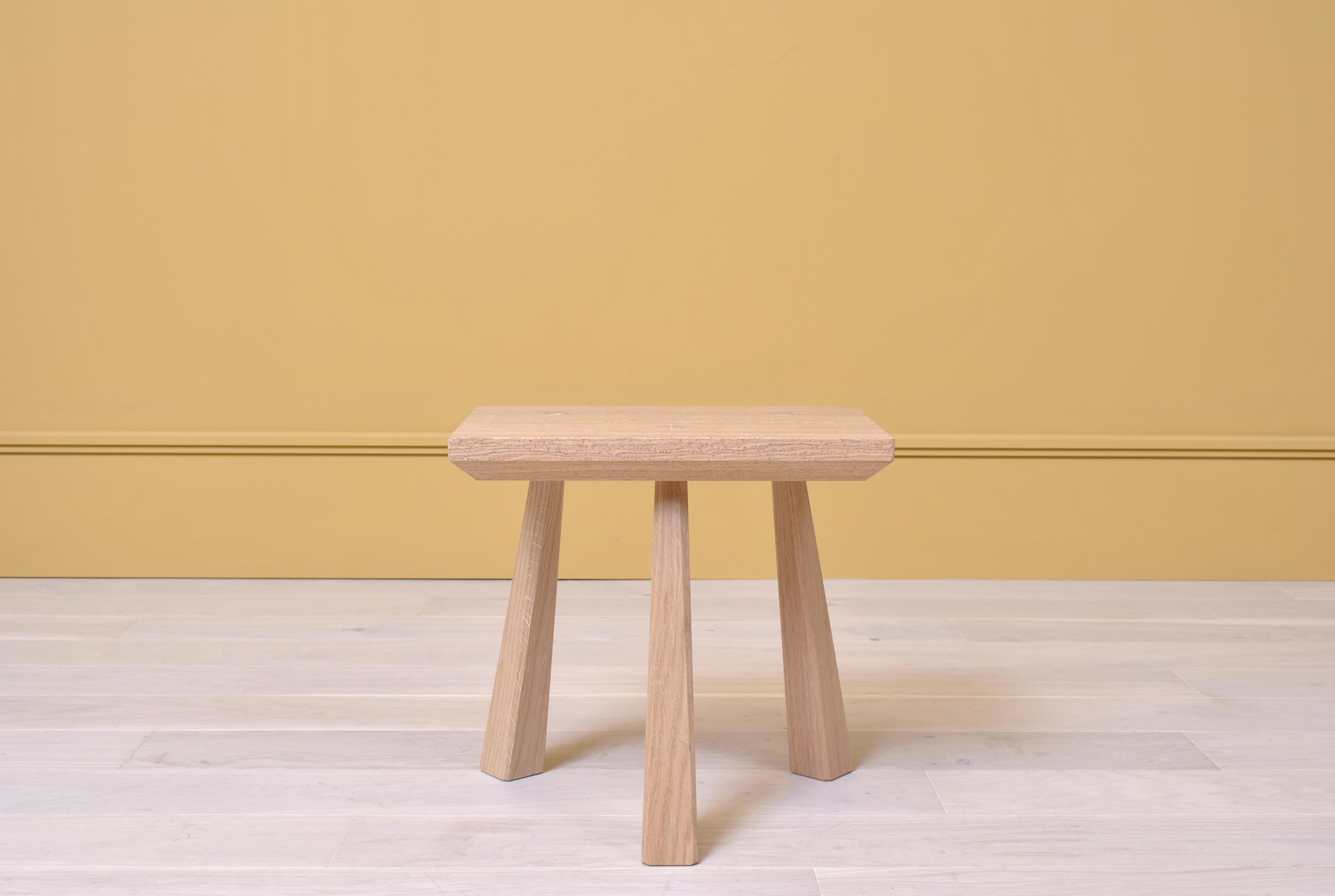 Hand-Crafted Handmade English Staked Legged Milking Stool