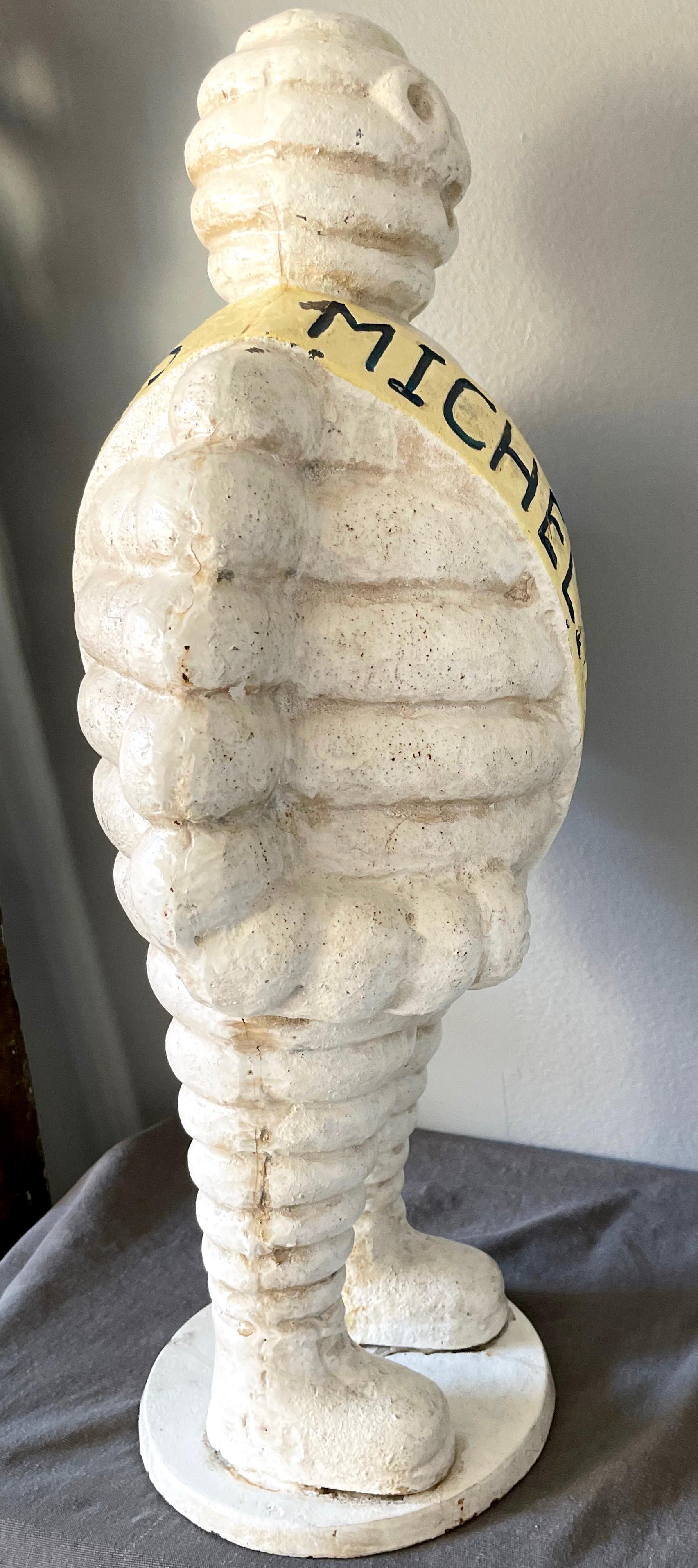 Iron Bibendum Michelin Man Advertising Sculpture For Sale