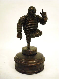 Bibendum Bibendum Bibendum Bibendum Bibendum Bibendum Bibendum Bibendum Bibendum Bibendum Bibendum Bibendum Bibendum Bibendum Bibendum Bibendum en bronze mascotte de voiture, ornement de capot, Automobilia, France 1909