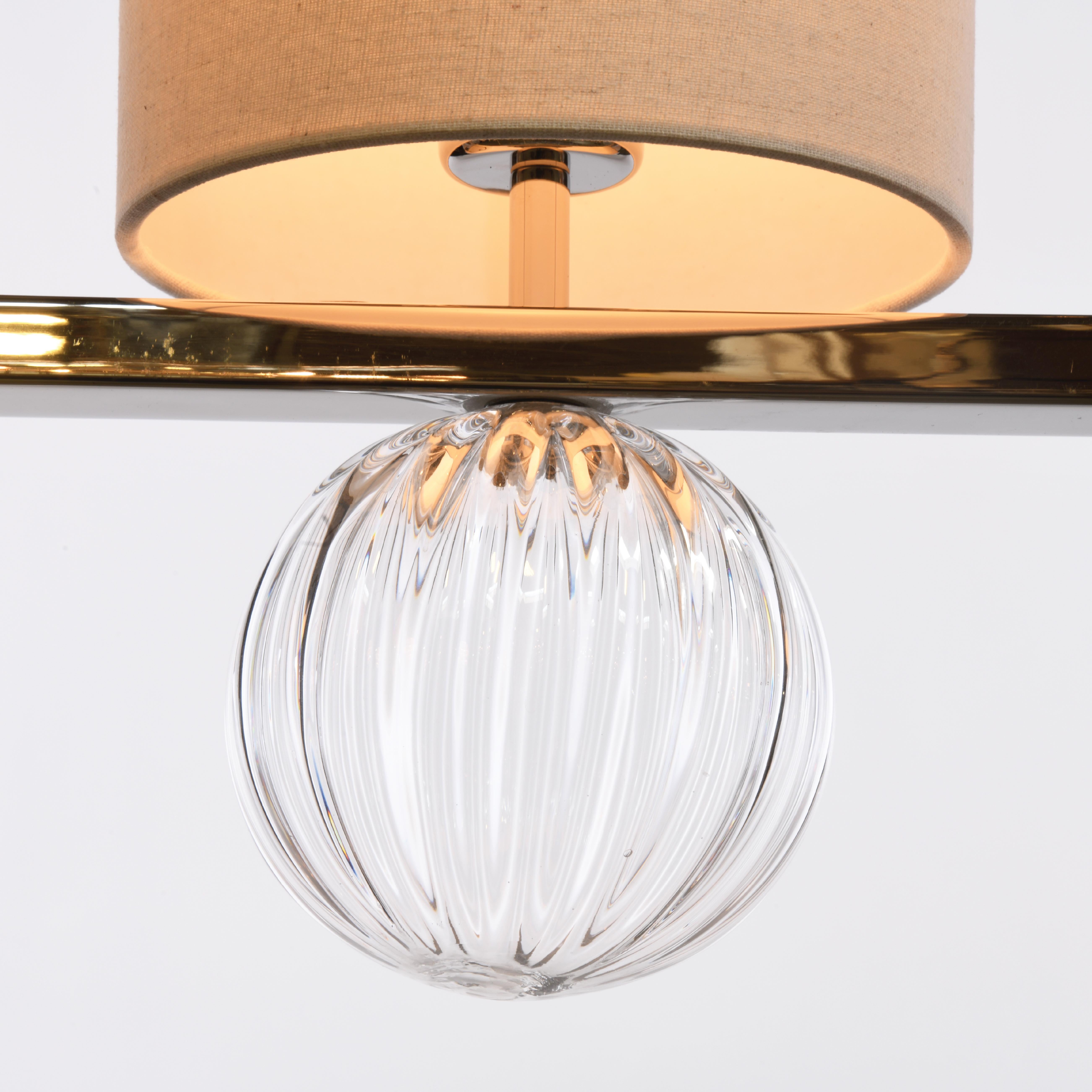 BIBI Dining Chandelier-5 BIBIs On a Linear Frame By LUXE im Angebot 1
