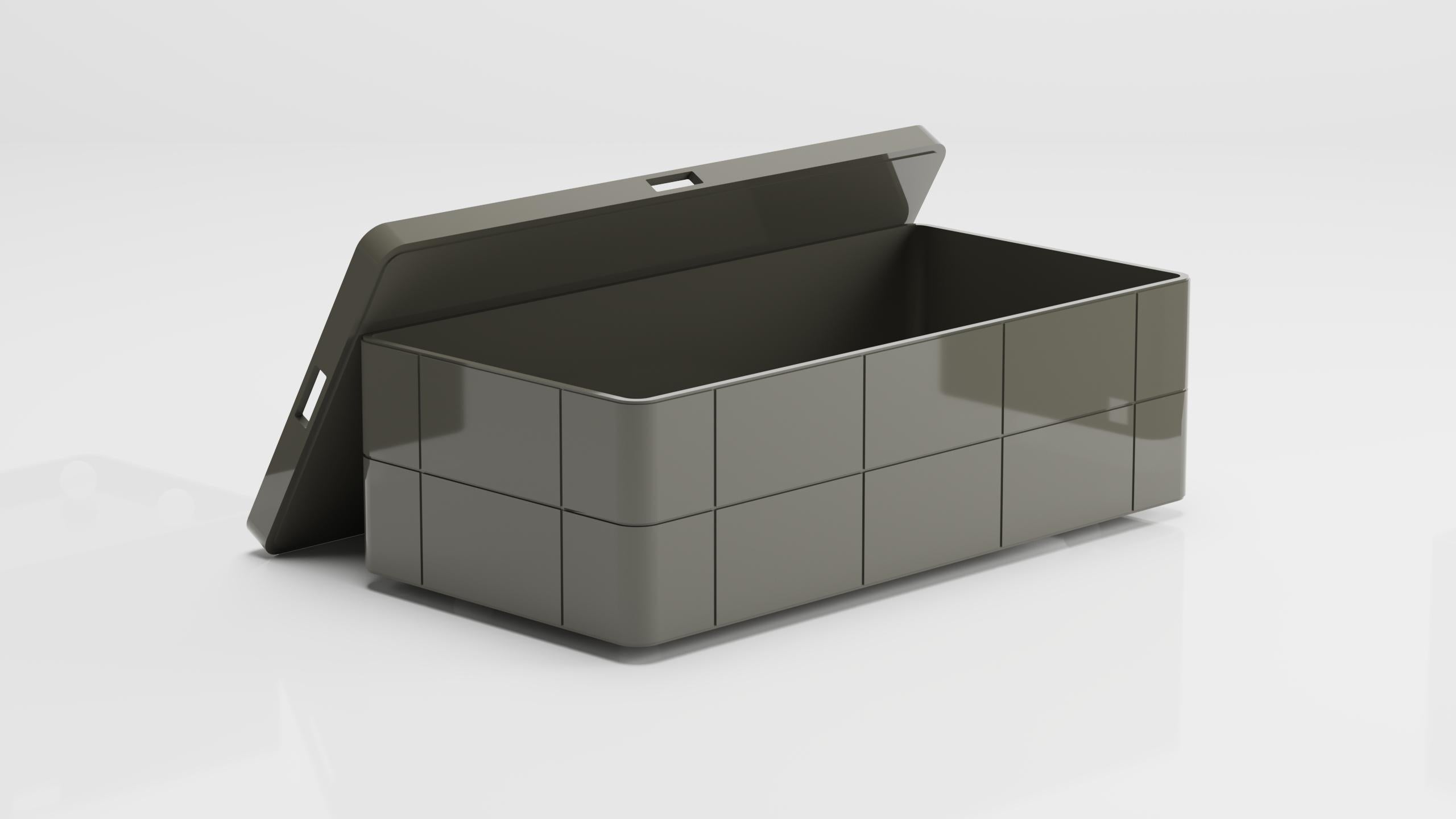 Bibis, which can be considered as a coffee table, side table, and nightstand, respond to various functions. The inside of the box can be used for storage, while its top surface can serve as a tray. Thanks to its wheeled legs, it is easy to move,