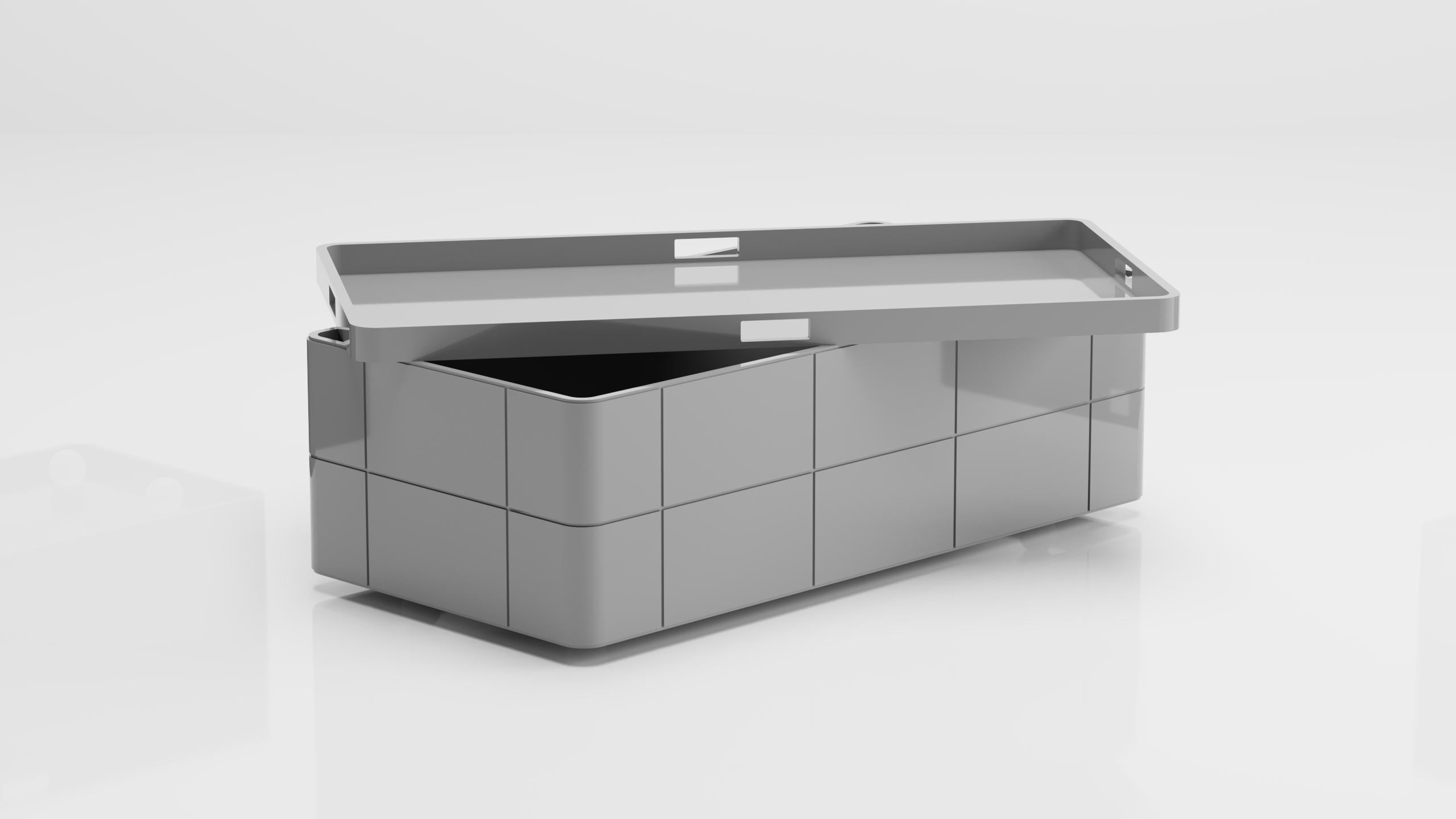 Bibi Large Box (Grey) In New Condition For Sale In Bilkent, TR