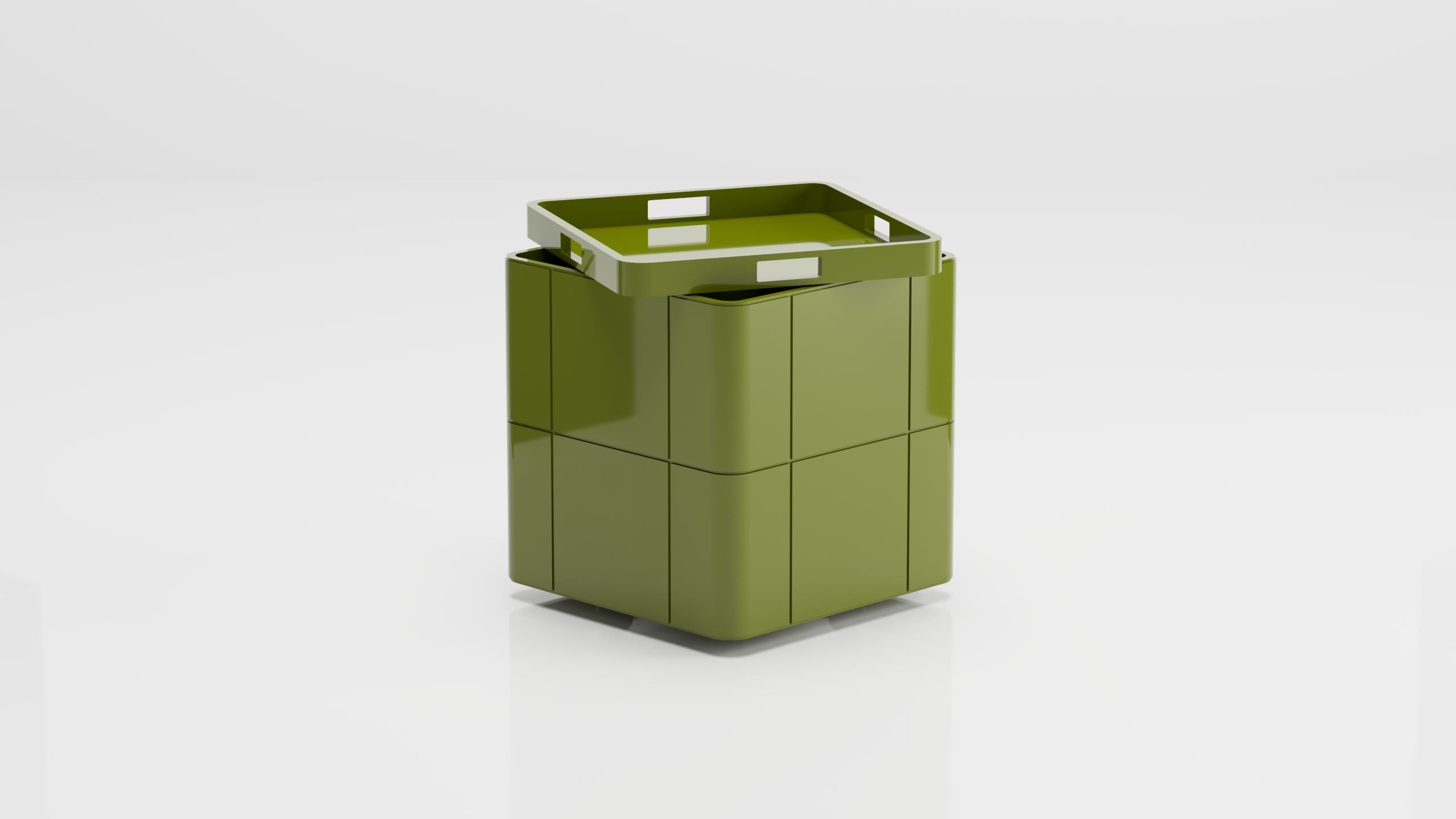 Turkish Bibi Small Box (Green) For Sale