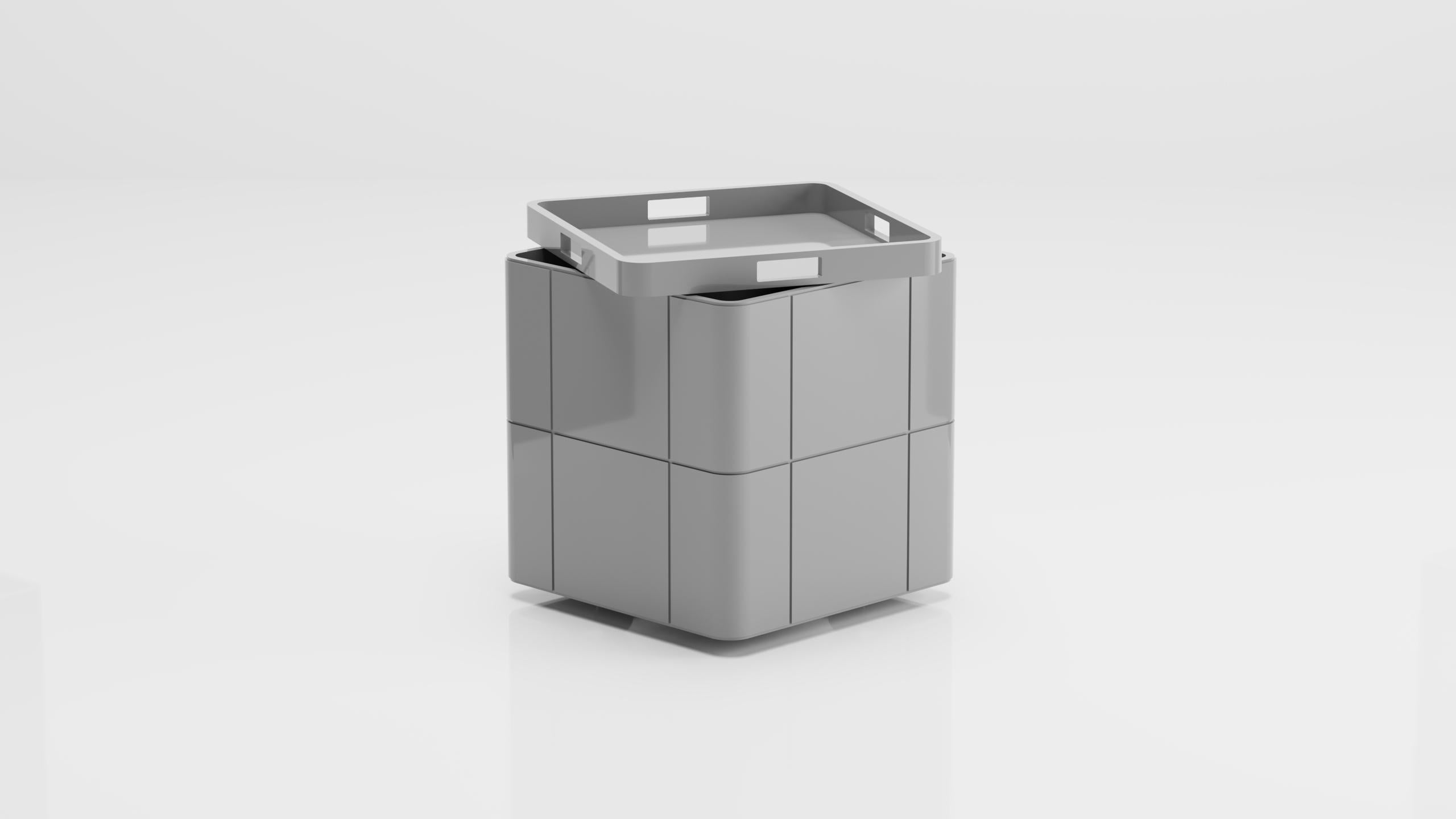 Bibi Small Box (Grey) In New Condition For Sale In Bilkent, TR