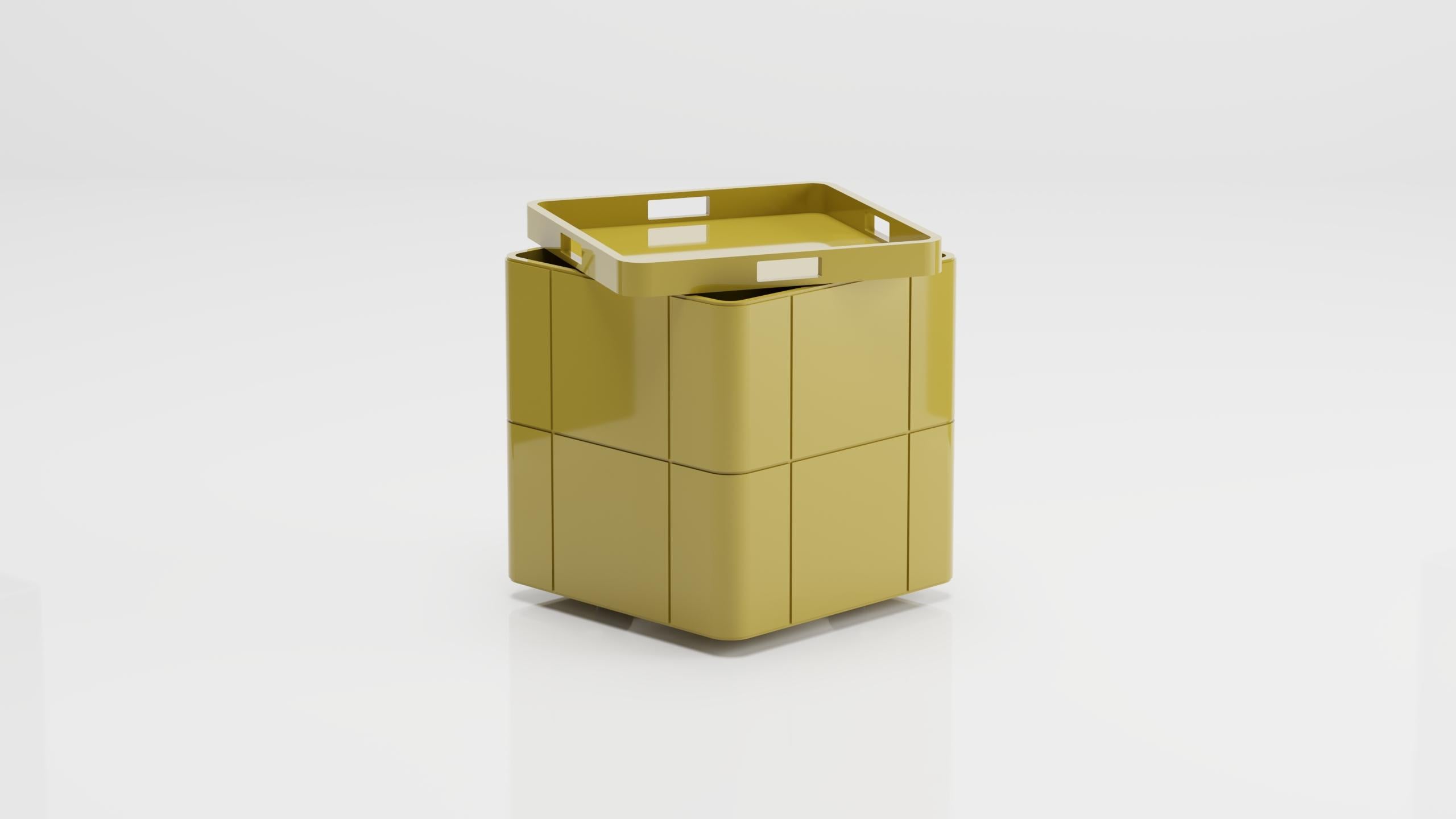 Turkish Bibi Small Box (Mustard) For Sale