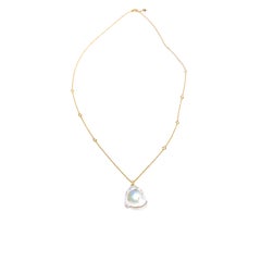Bibi Van Der Velden Baroque Pearl Necklace in 18k Gold with Diamonds
