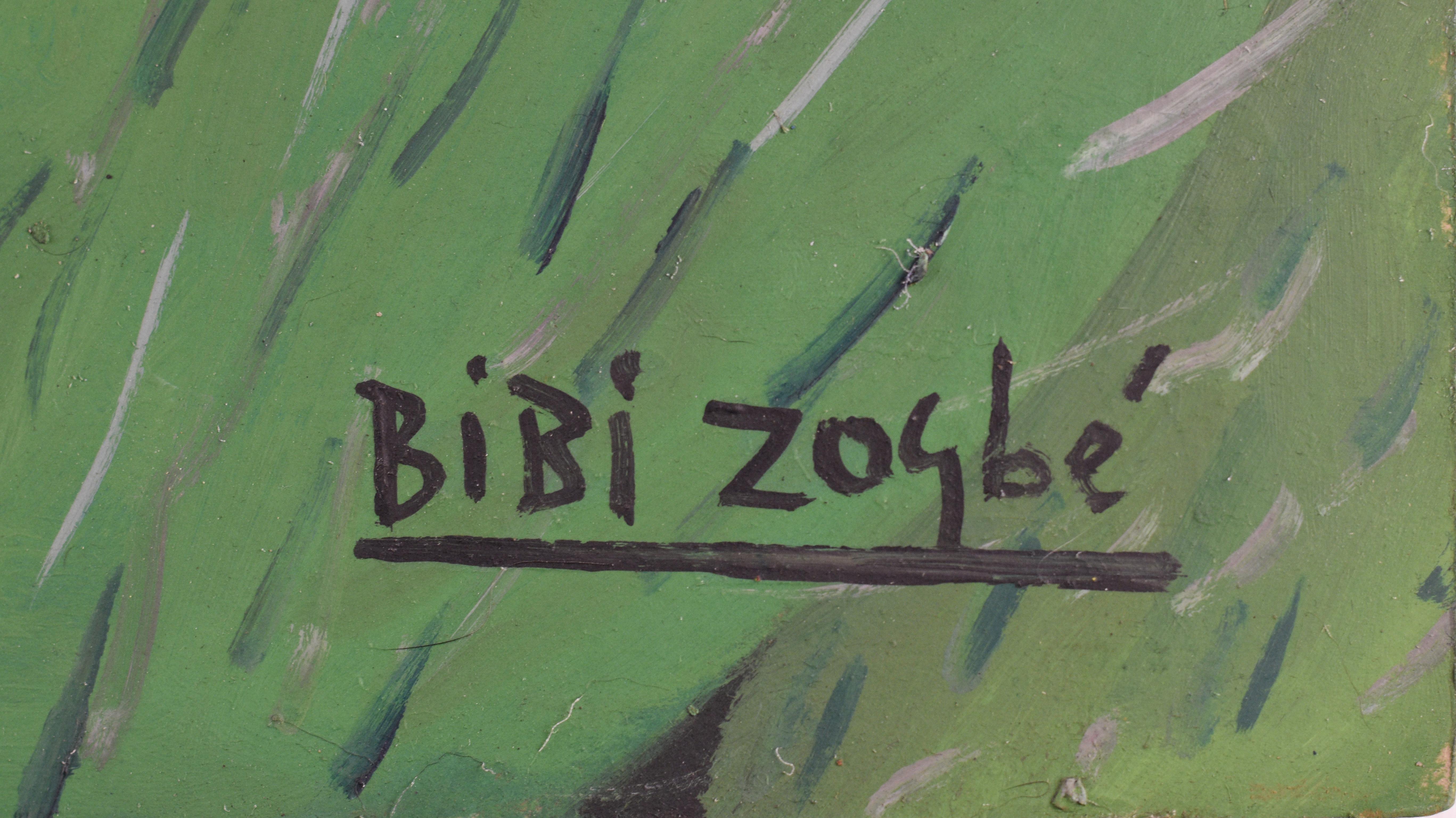 Cactus, by ‘The flower painter’ Bibí Zogbé - Painting by Bibi Zogbe