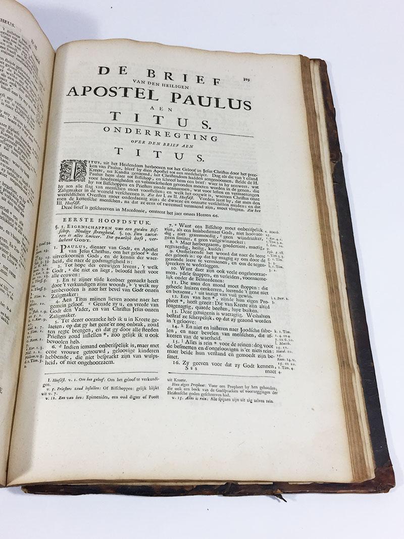 Bible, Biblia Sacra, Utrecht, Cornelius Guillielmus Le Febvre, 1732 For Sale 5