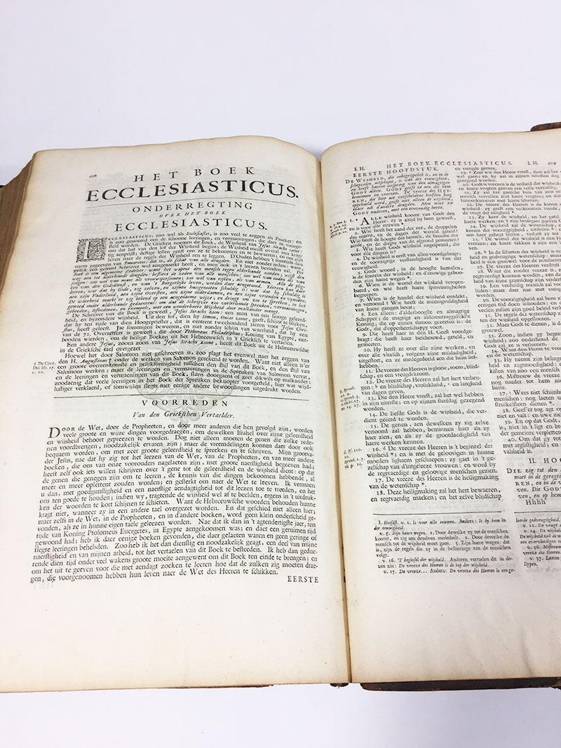 Bible, Biblia Sacra, Utrecht, Cornelius Guillielmus Le Febvre, 1732 For Sale 6