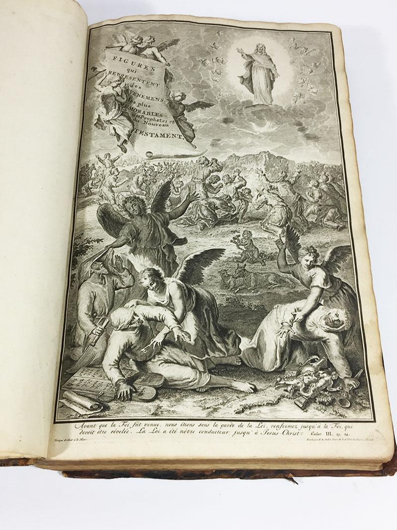 Bible, Biblia Sacra, Utrecht, Cornelius Guillielmus Le Febvre, 1732 In Good Condition For Sale In Delft, NL