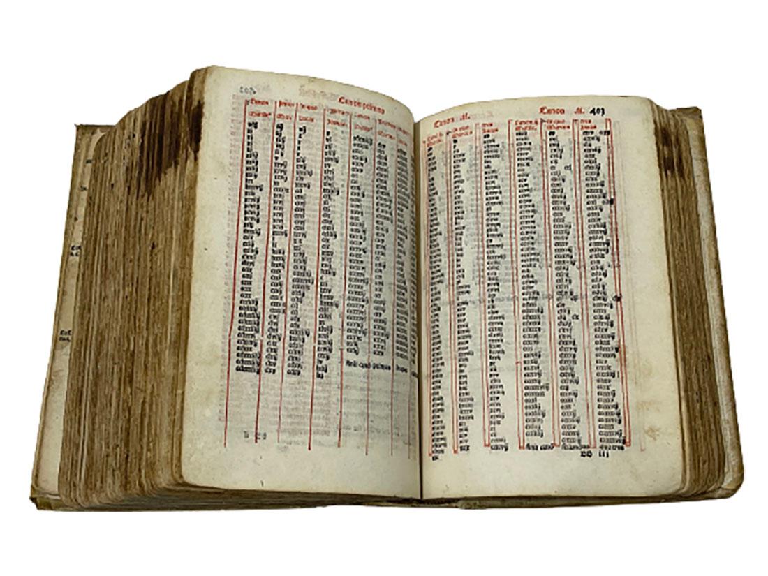 Biblia Cum Concordantijs Veteris & Novi Testamenti & Sacrorum Canonum, 1519 For Sale 4