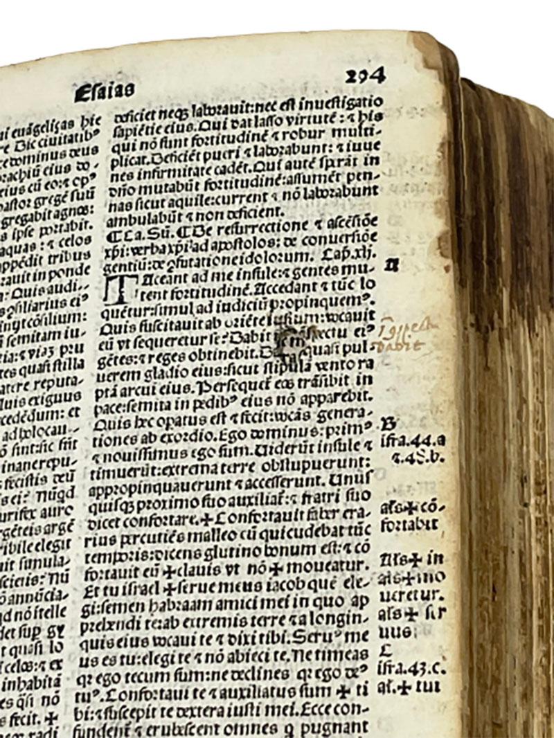 Biblia Cum Concordantijs Veteris & Novi Testamenti & Sacrorum Canonum, 1519 For Sale 5