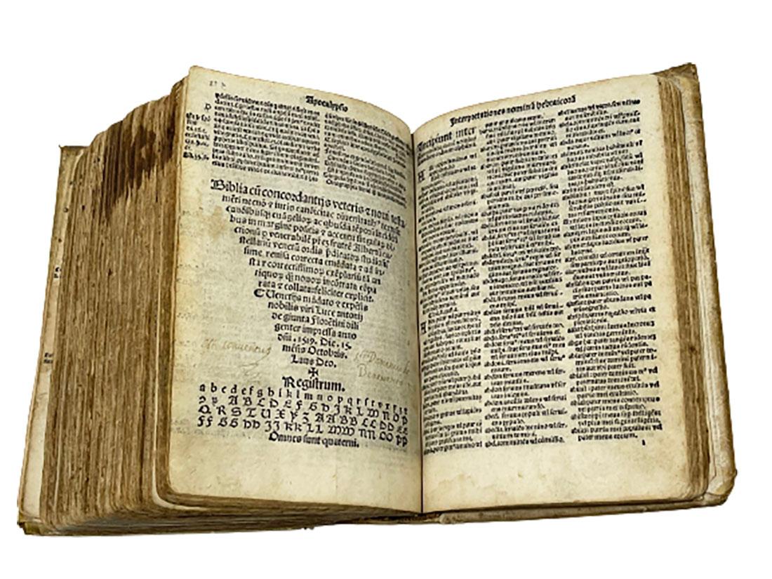Biblia Cum Concordantijs Veteris & Novi Testamenti & Sacrorum Canonum, 1519 For Sale 9