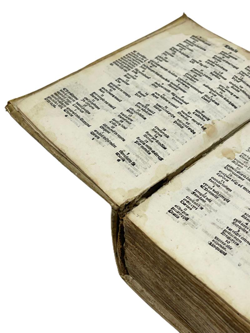 Biblia Cum Concordantijs Veteris & Novi Testamenti & Sacrorum Canonum, 1519 For Sale 12