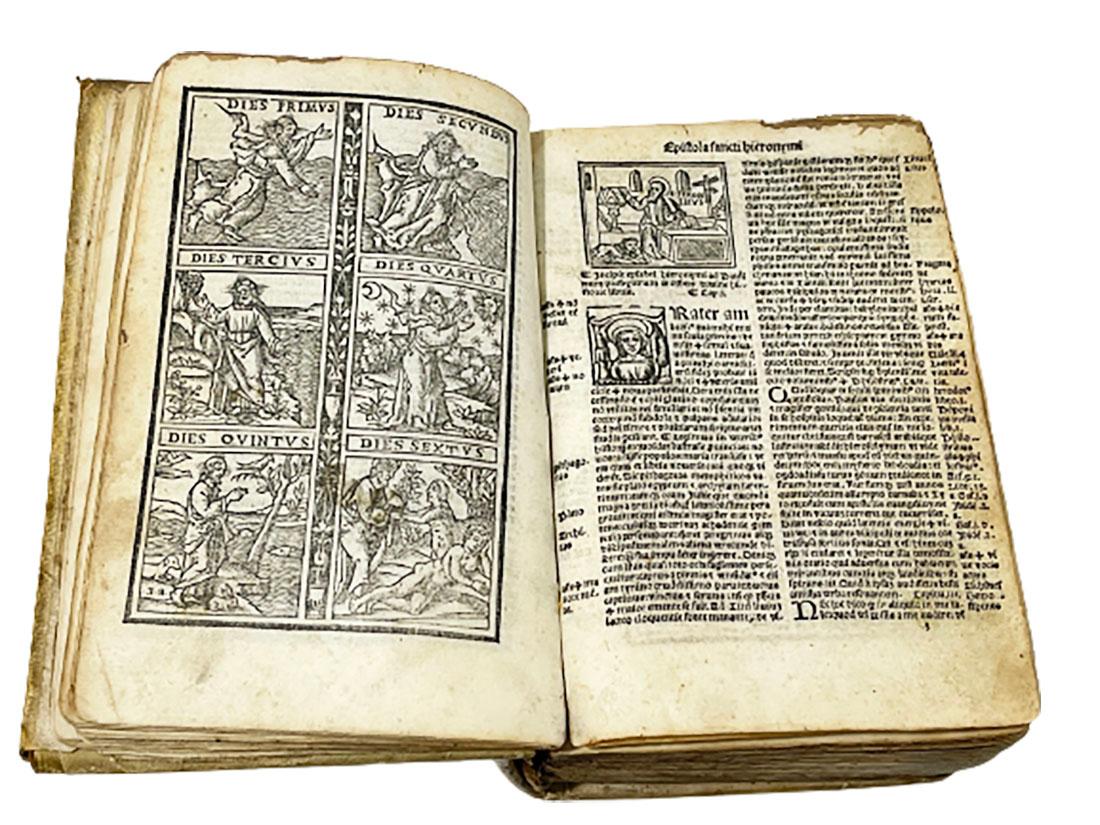 Paper Biblia Cum Concordantijs Veteris & Novi Testamenti & Sacrorum Canonum, 1519 For Sale