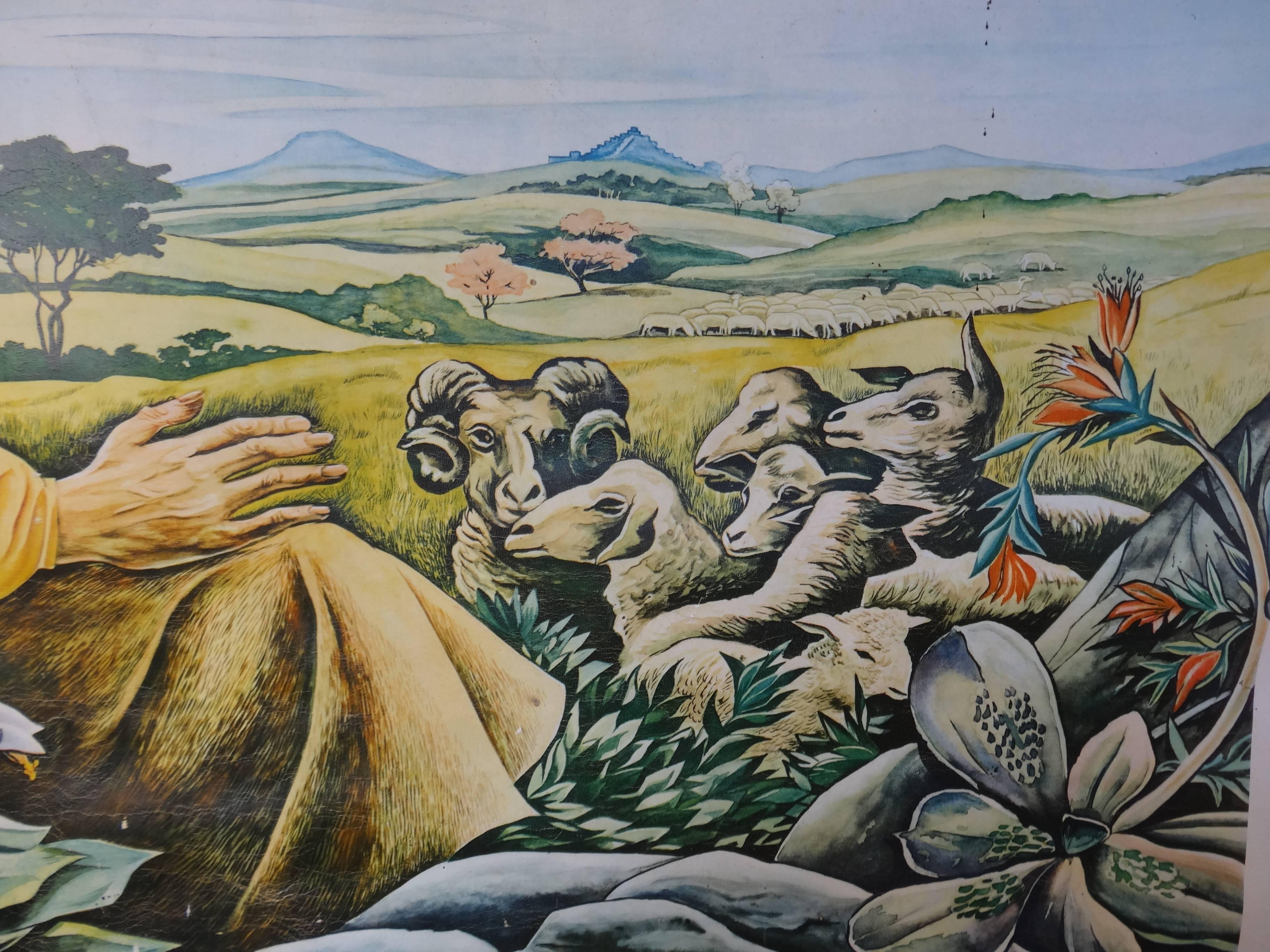 Olandese Poster biblico per la scuola 1950, 