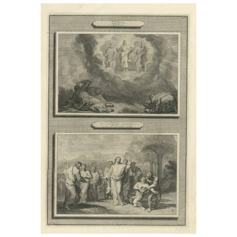 Biblical Engravings – Christ Transfiguration & Healing of the Possessed, ca.1700