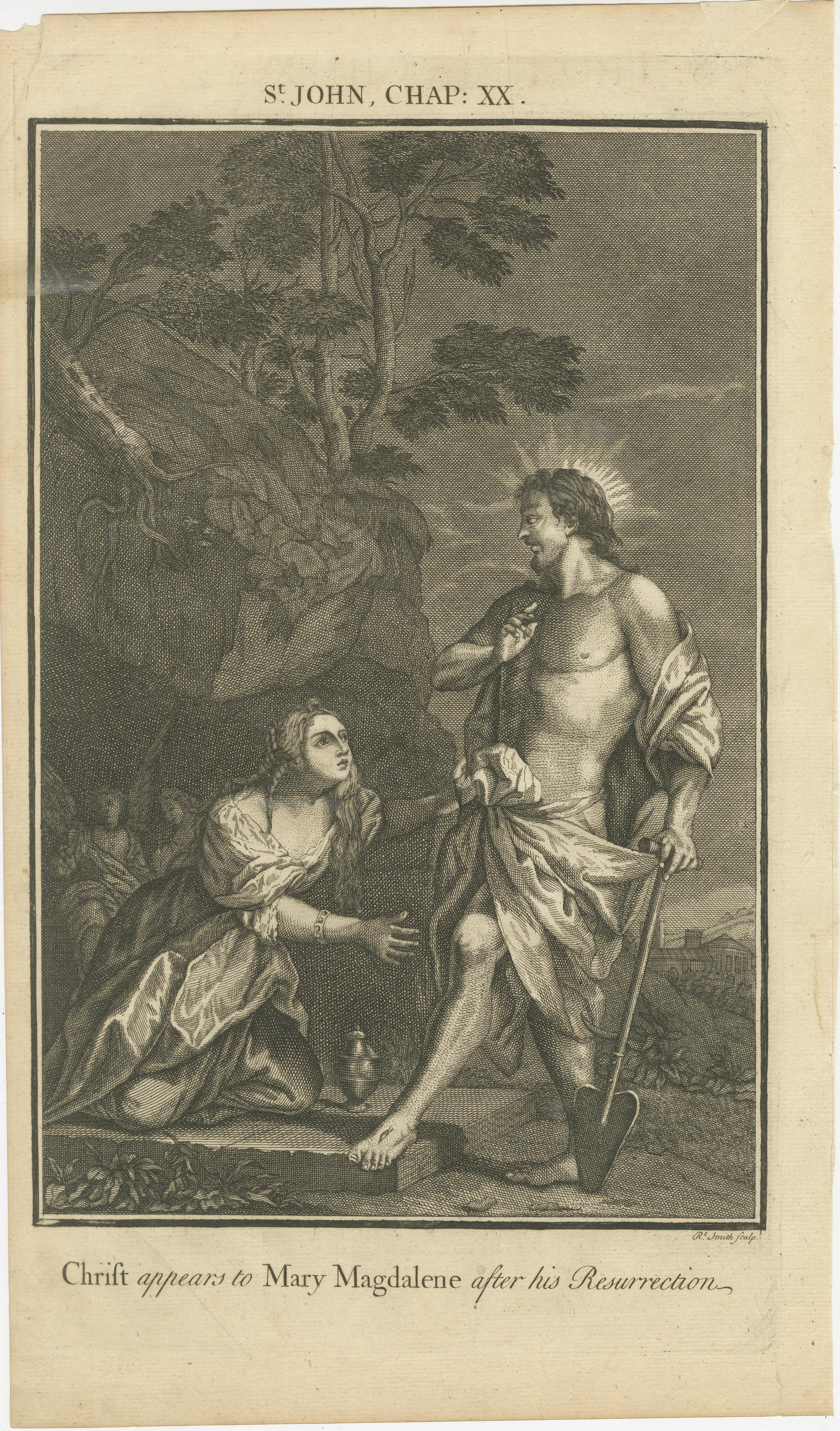 Satz von 2 biblischen Stichen - Christi Auferstehung und der heilige Apostel Andreas (1735)

Dieser stimmungsvolle Satz von zwei antiken Stichen, der 1735 veröffentlicht wurde, fängt zentrale Momente des Neuen Testaments ein - die Erscheinung
