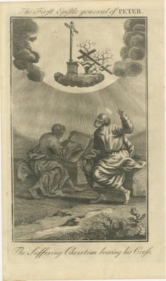 Biblical Engravings – Epistles of Peter and John, Divine Inspiration Scenes 1735