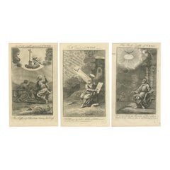 Biblische Stiche - Petrus- und Johannesbriefe, Szenen der göttlichen Inspiration 1735