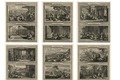 Biblical History Engravings – Joseph and Moses, Dutch Bible Series c.1700
