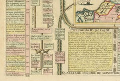 Biblical Map and Family Trees of the Holy Land by Chatelain, ca. 1720