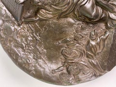 Biblical Moses and the Ten Commandments French Régule Relief Vide-Poche Plate