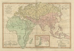 Biblical World Map of the Descendants of Noah — Wilkinson Atlas Classica, 1827