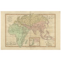 Biblical World Map of the Descendants of Noah — Wilkinson Atlas Classica, 1827