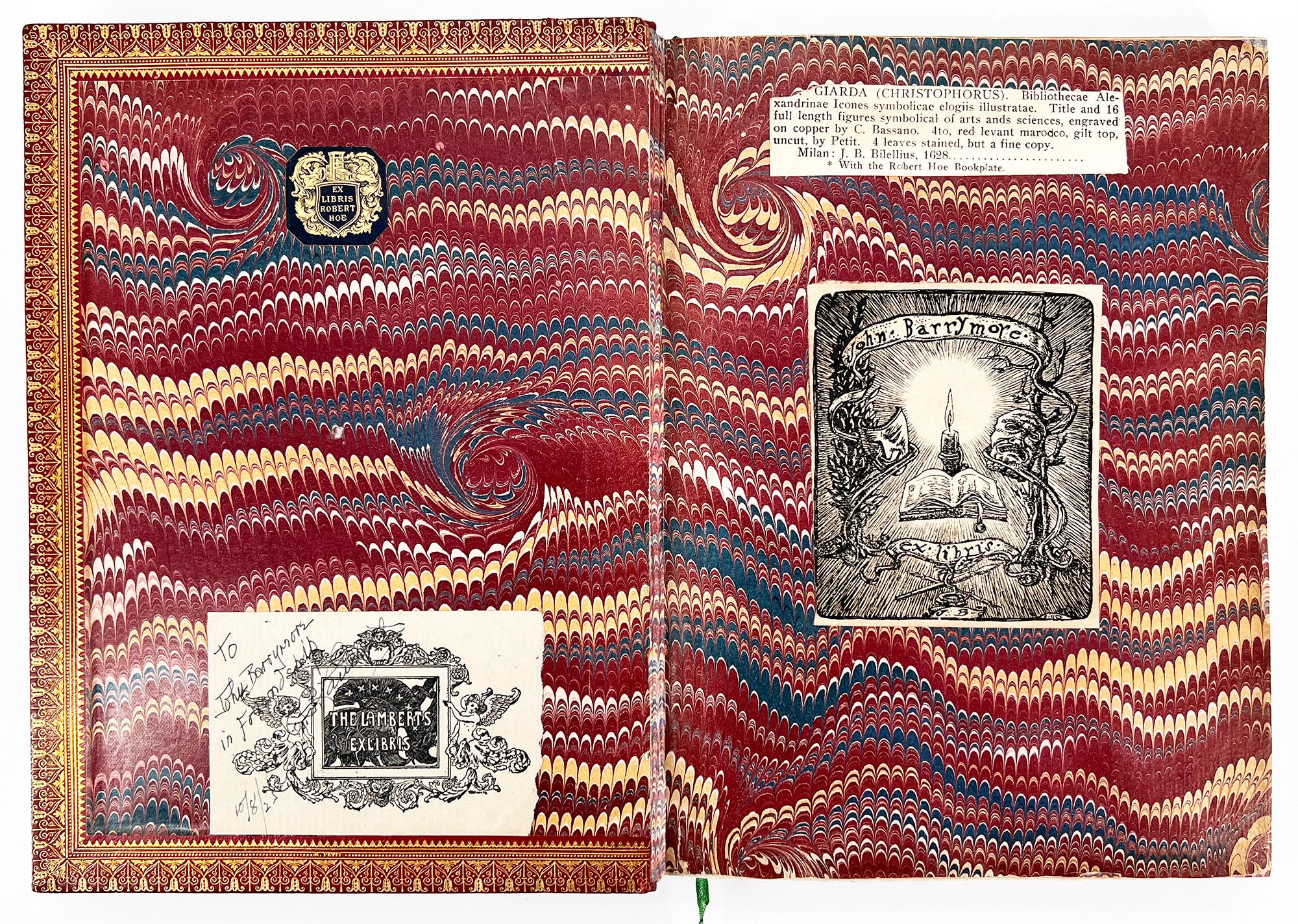 UN PEDIGREE DISTINGUÉ :  provenant des bibliothèques de Robert Hoe et de John Barrymore.

Exemplaire élégamment illustré et relié avec un pedigree célèbre qui s'étend de Robert Hoe - homme d'affaires, collectionneur et membre fondateur du Grolier