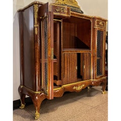 Bibliotheque by Paul Sormani with Gilt Bronze and Brèche d'Alep Marble Top