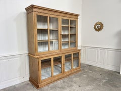 Bibliothèque d'apothicaire en sapin, années 1930