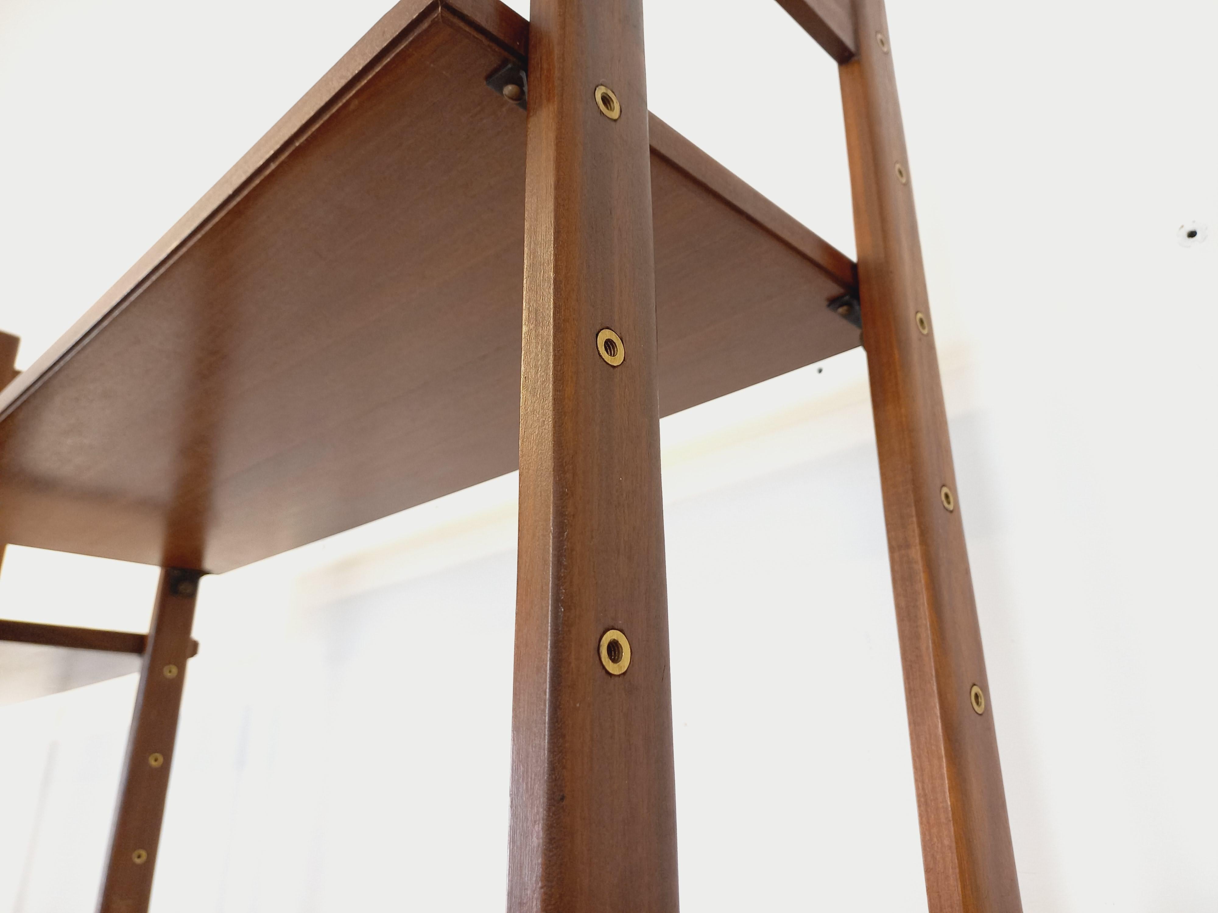 Biblioteca italiana doppiamente modulabile vintage in legno degli anni '60 in vendita 9
