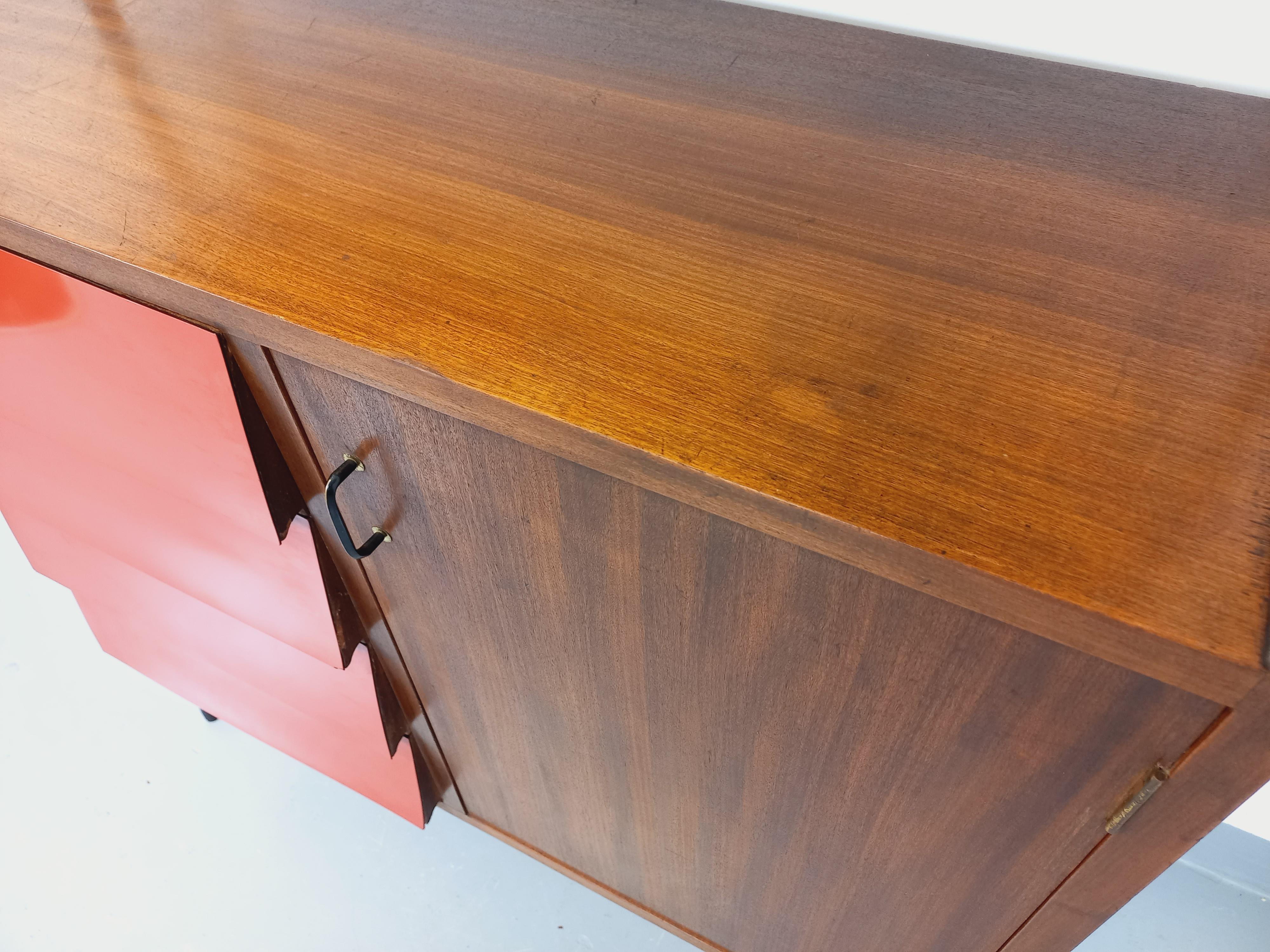 Bibliothèque étagère italienne modulable vintage en teck, métal et mélaminé en venta 5