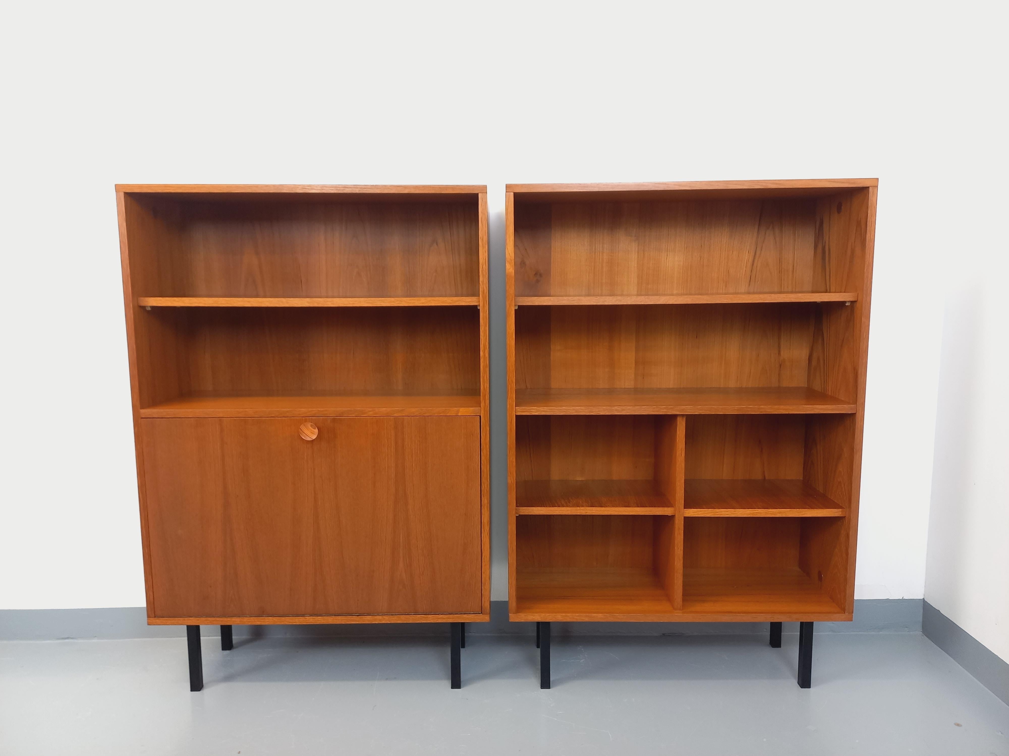 Modulare Bibliothèque étagère im skandinavisch-modernen Vintage-Stil aus Teakholz im Angebot 5