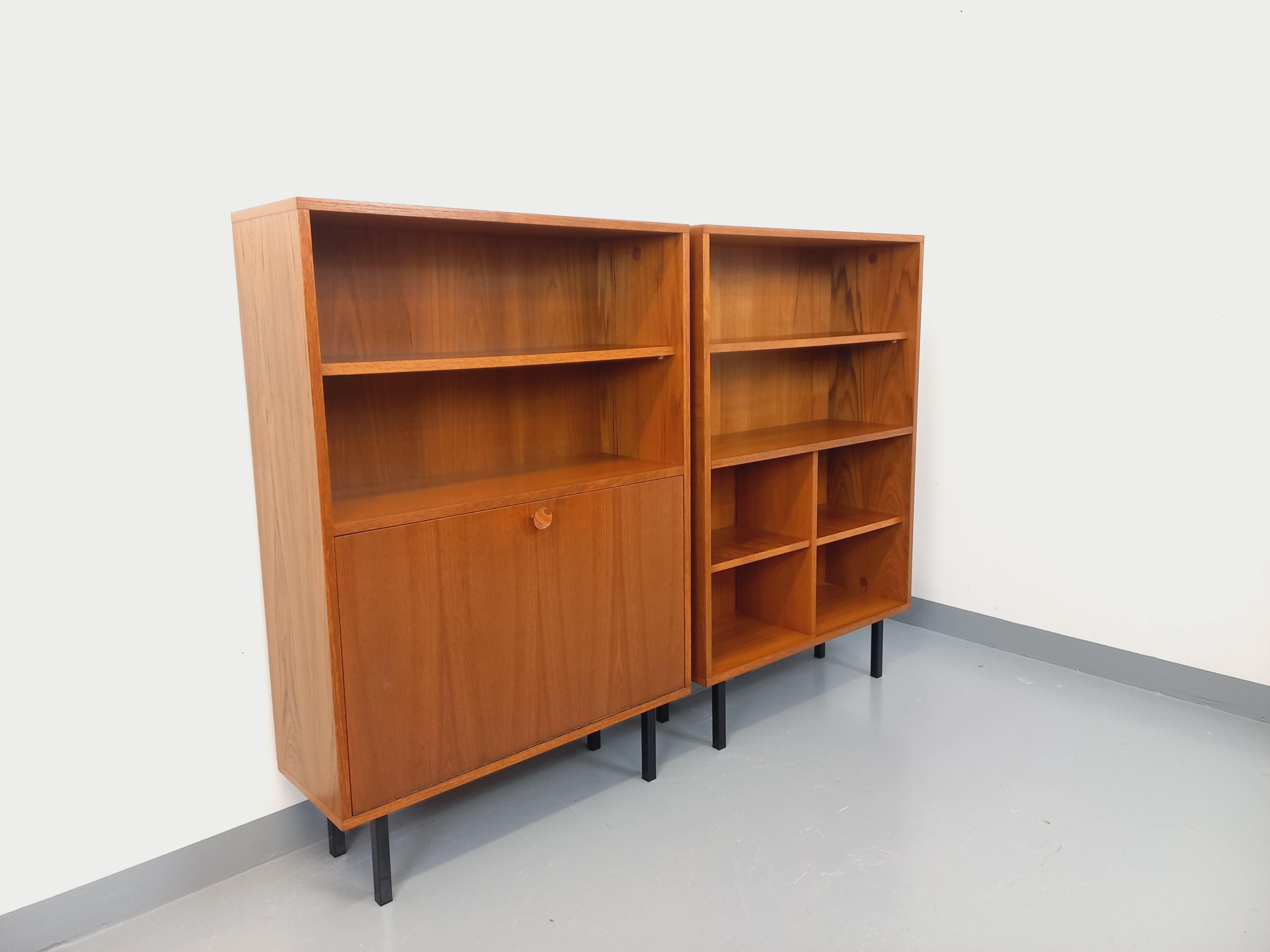 Modulare Bibliothèque étagère im skandinavisch-modernen Vintage-Stil aus Teakholz im Angebot 6