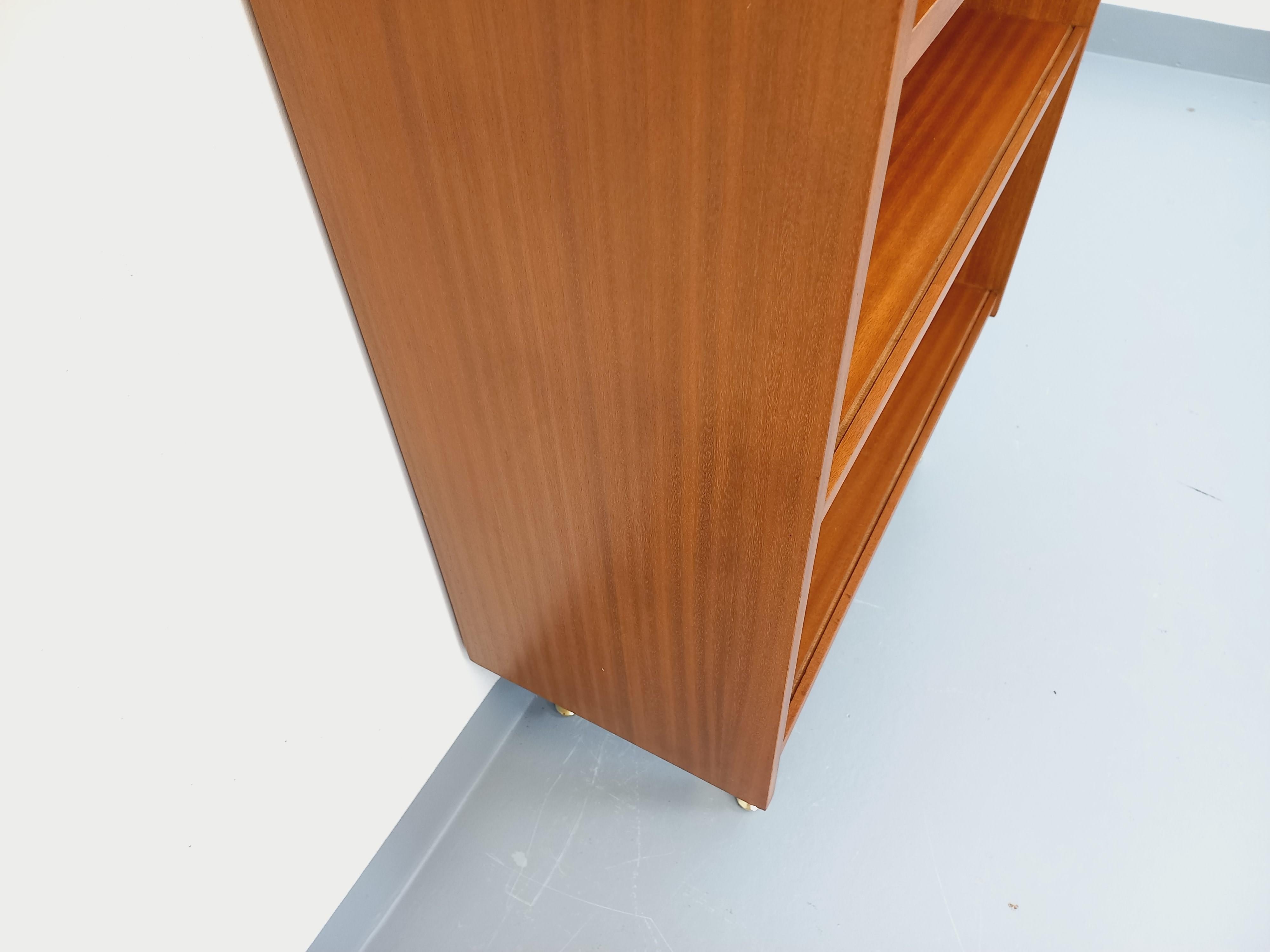 Biblioteca d'epoca in stile bois teck degli anni 60 In condizioni buone in vendita a BESANÇON, FR