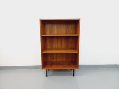 Bibliothèque étagère vintage en teck des années 60