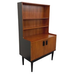 Bibliothèque étagère vintage style scandinave en teck des années 60