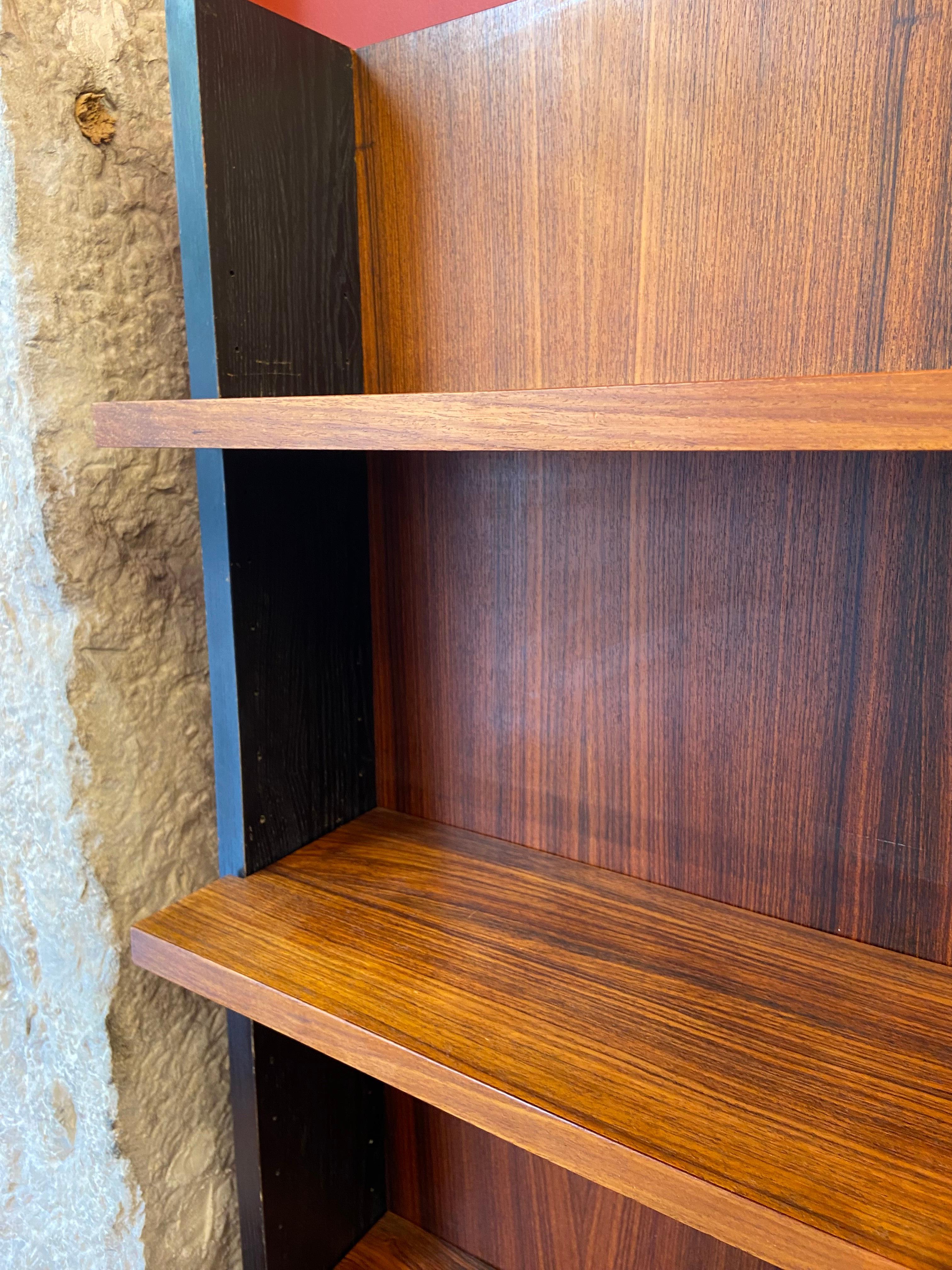 Mid-Century moderno Biblioteca modulare in bois de rose di Dieter Waeckerlin, 1950 circa in vendita