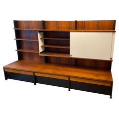Bibliothèque modulaire en bois de rose par Dieter Waeckerlin, circa 1950