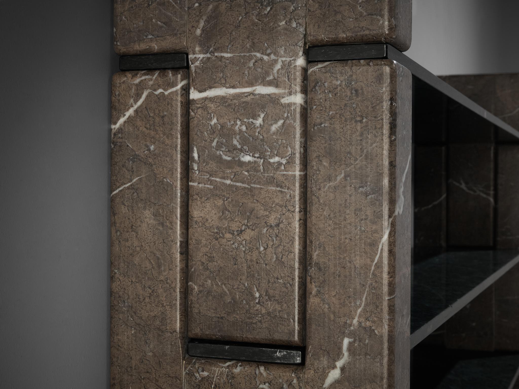 Renato Polidori for Skipper 'Biblos' Bookcase in Marble 3