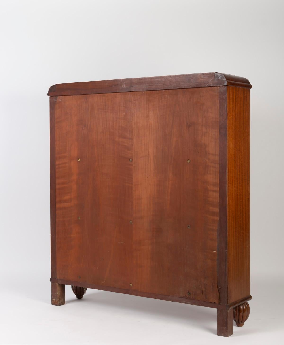 Bibus in Solid Mahogany, 1925, Art Deco, In the Taste of Sue and Mare 1