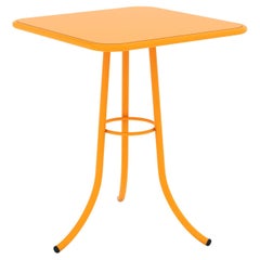 BICAtable 3 Modern Outdoor Steel Three-legged Table in Melon Yellow 60x60cm