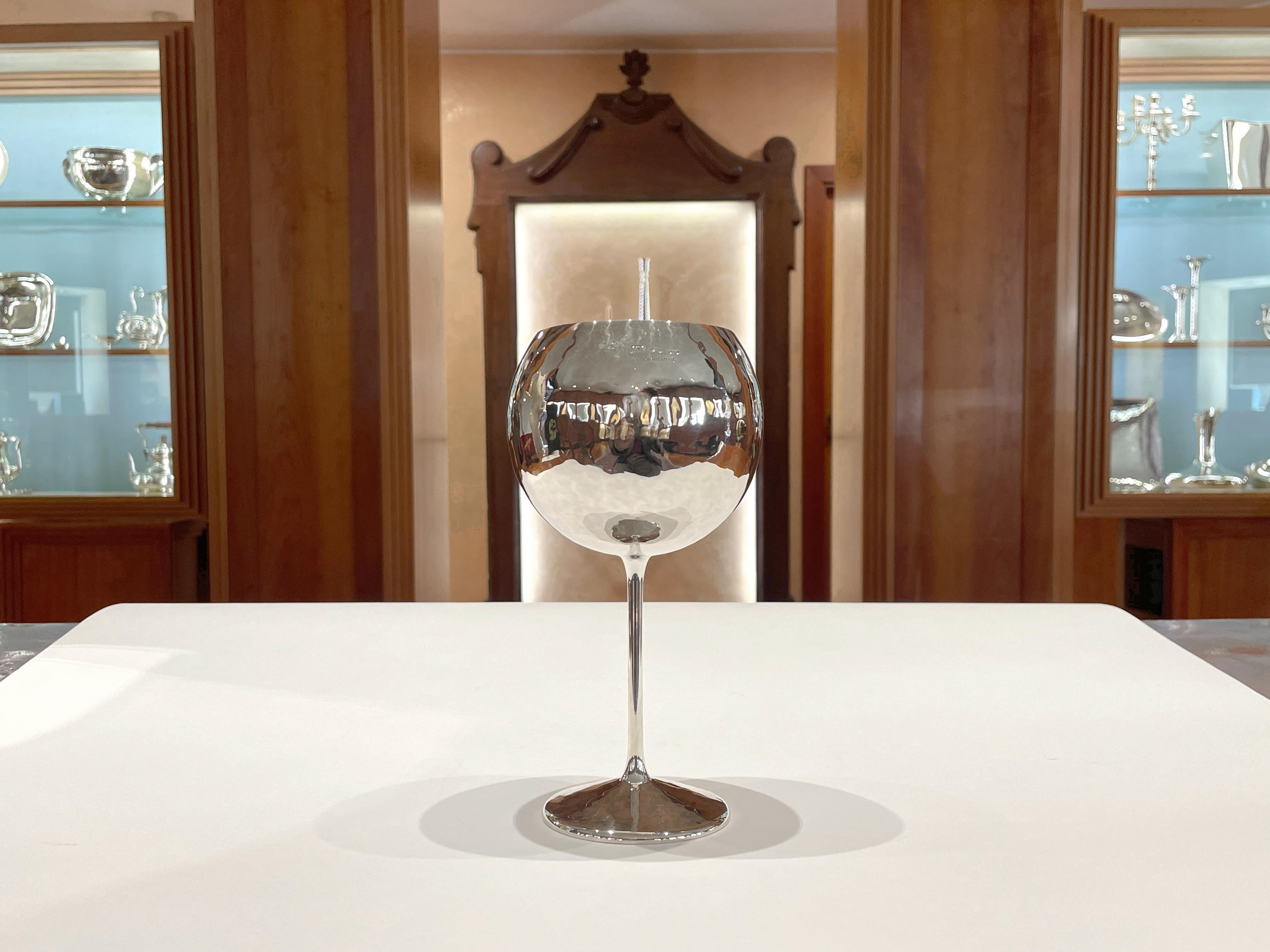 Brandimarte Weinkelch aus 925er Sterlingsilber im Angebot 2