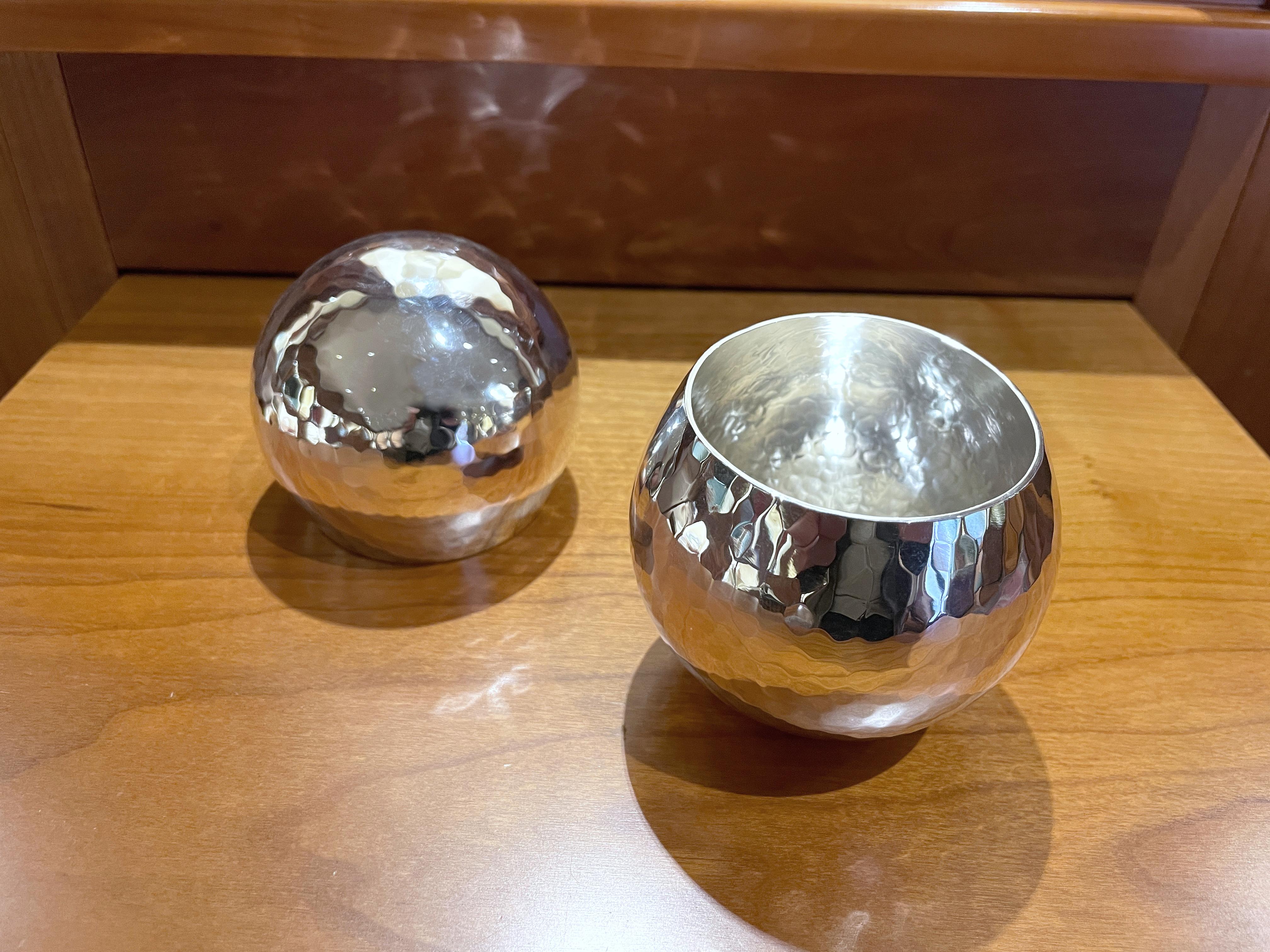 Brandimarte sphere tumbler in 925 sterling silver For Sale 7