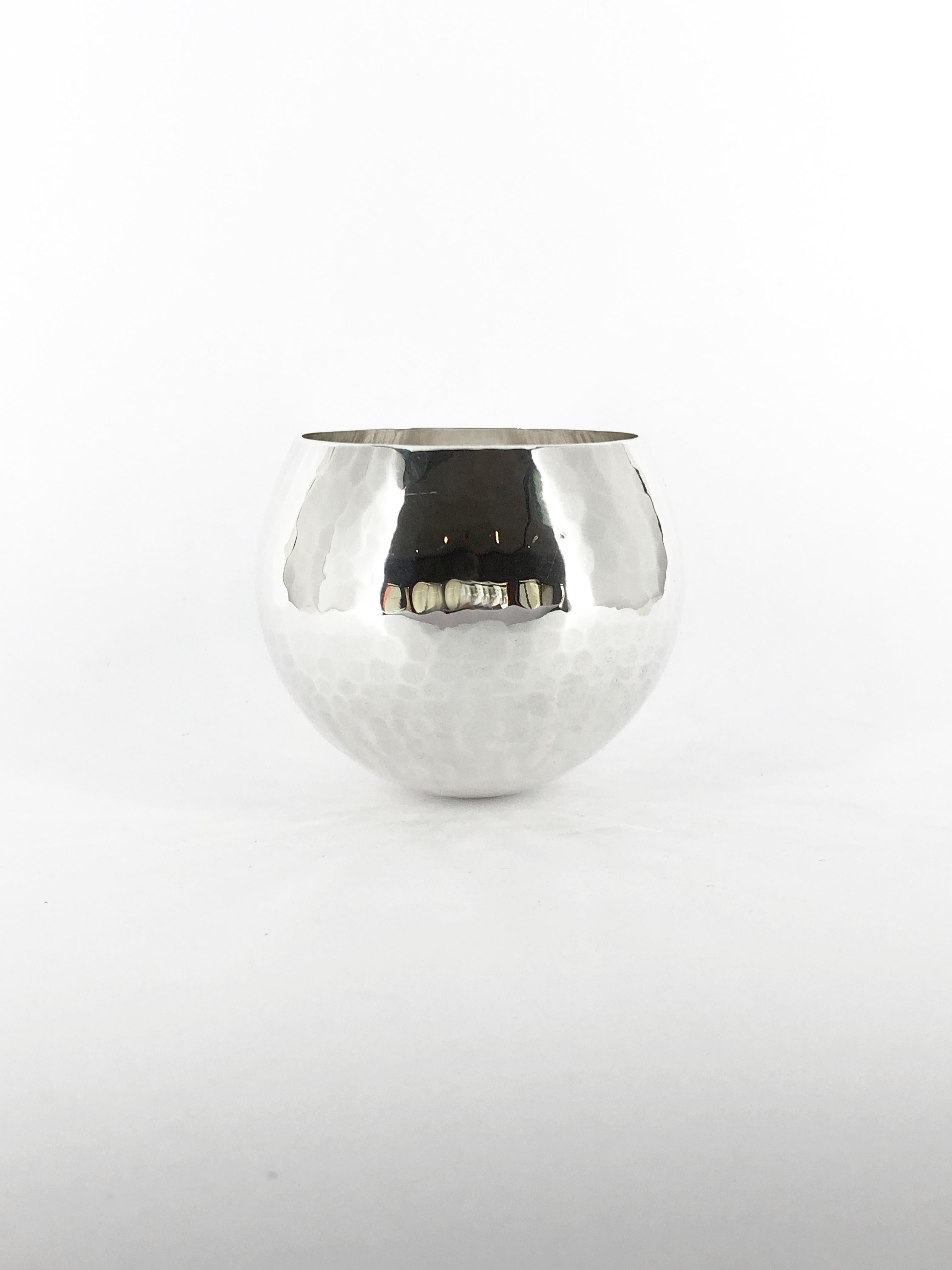 Brandimarte sphere tumbler in 925 sterling silver For Sale 9