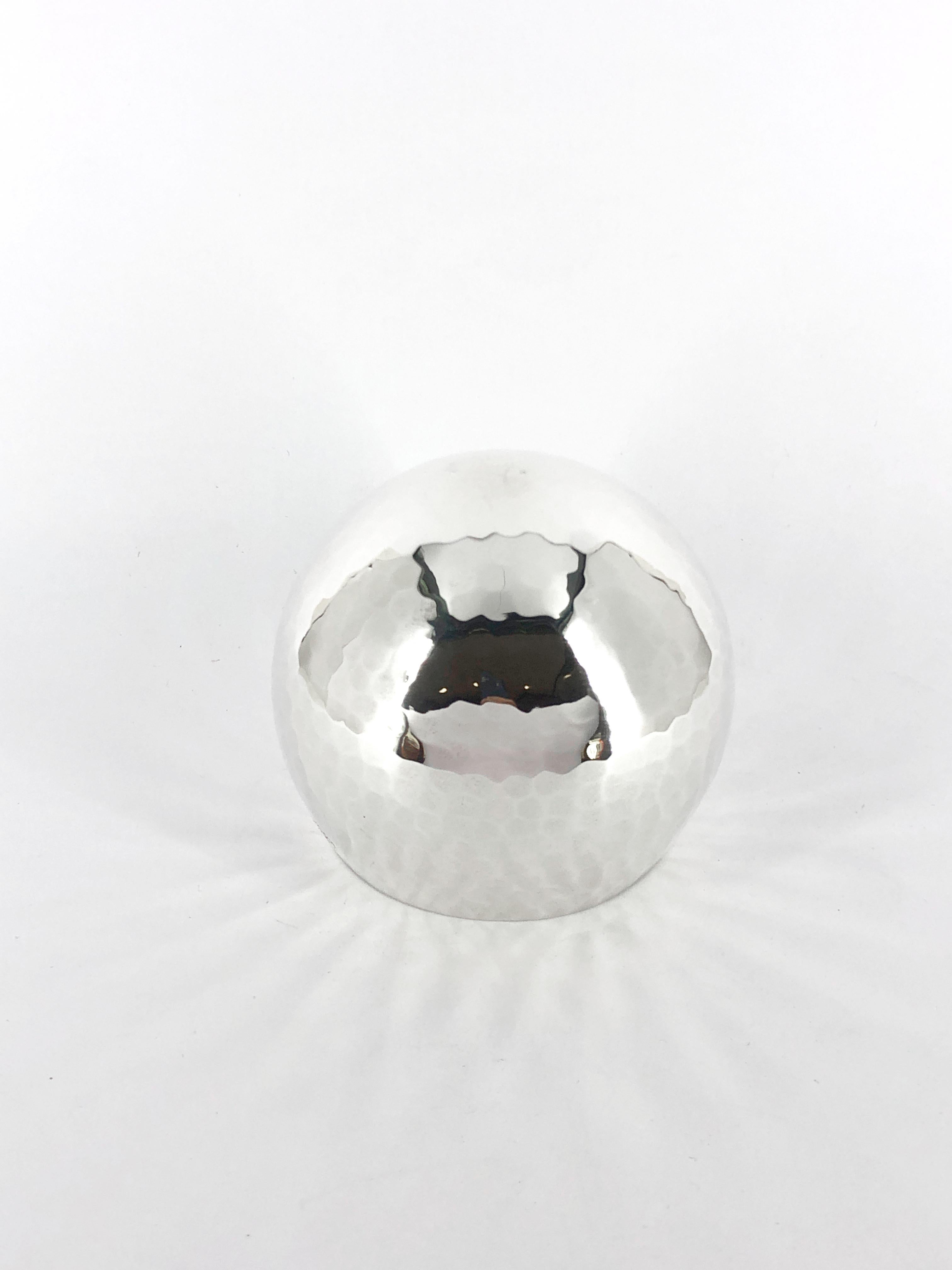 Brandimarte sphere tumbler in 925 sterling silver For Sale 10
