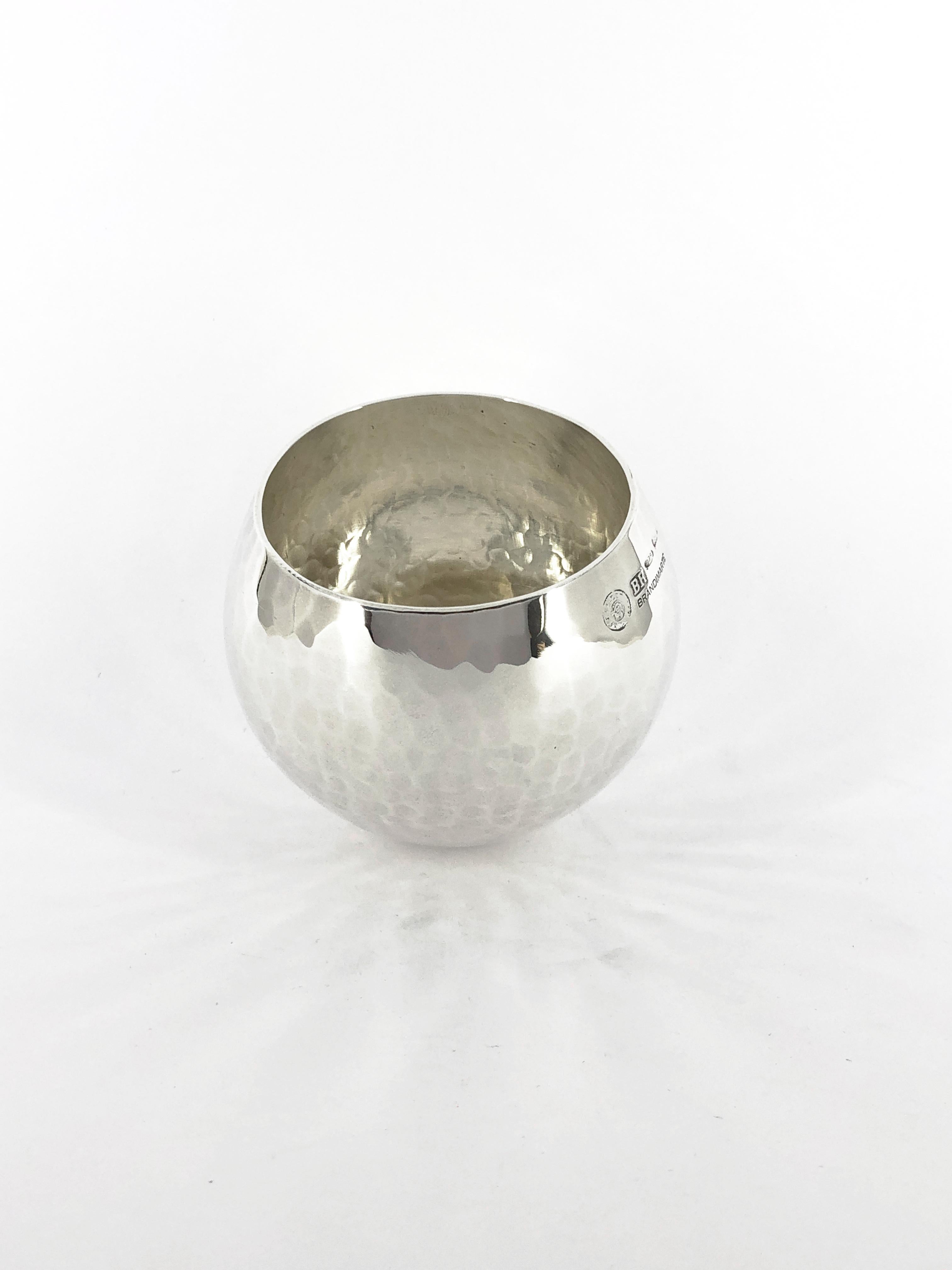 Brandimarte sphere tumbler in 925 sterling silver For Sale 12
