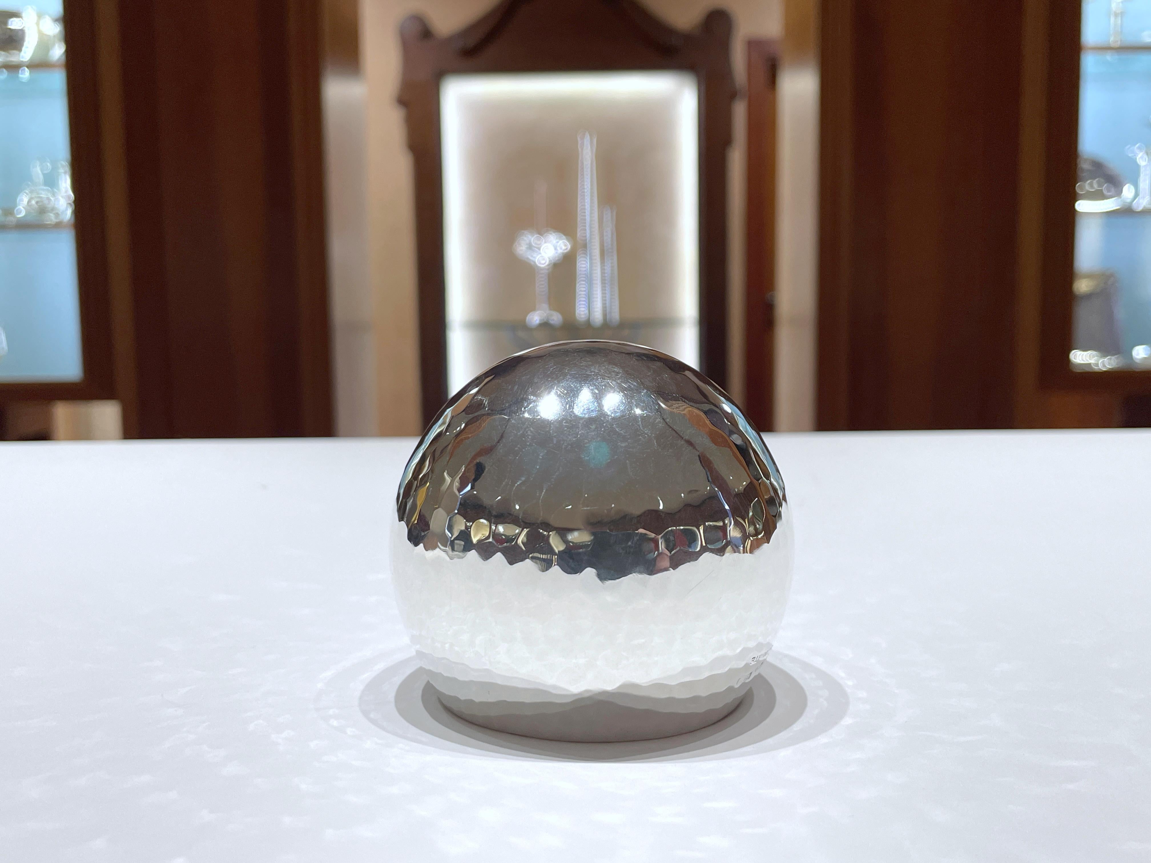 Brandimarte sphere tumbler in 925 sterling silver For Sale 2